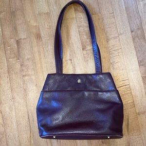 Etienne Aigner cherry brown purse